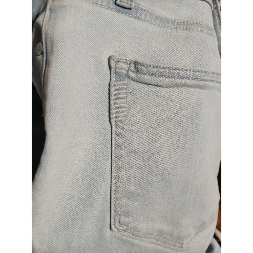Paige Denim 32 Colette Crop Flare Jeans Fringe Raw Hem Bossanova Cropped Ankle - Picture 7 of 11